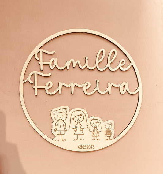 COURONNE FAMILLE -PERSONNALISABLE