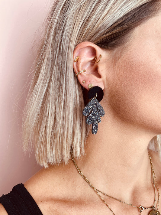BOUCLES D'OREILLES - PETITE FEUILLE (coloris au choix)