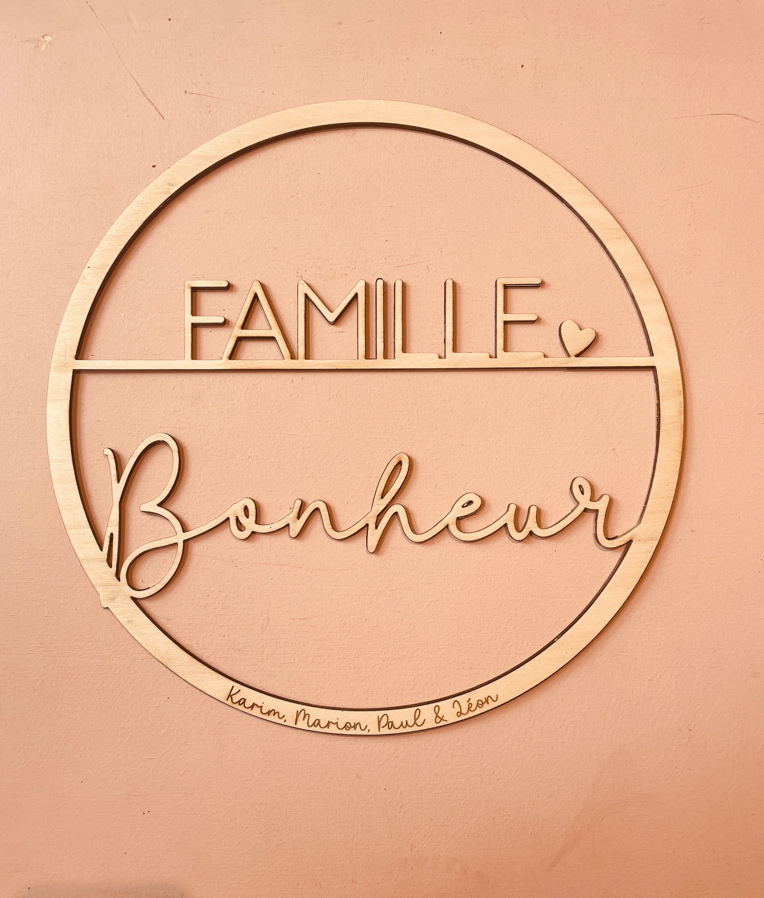 DECORATION FAMILLE -PERSONNALISABLE