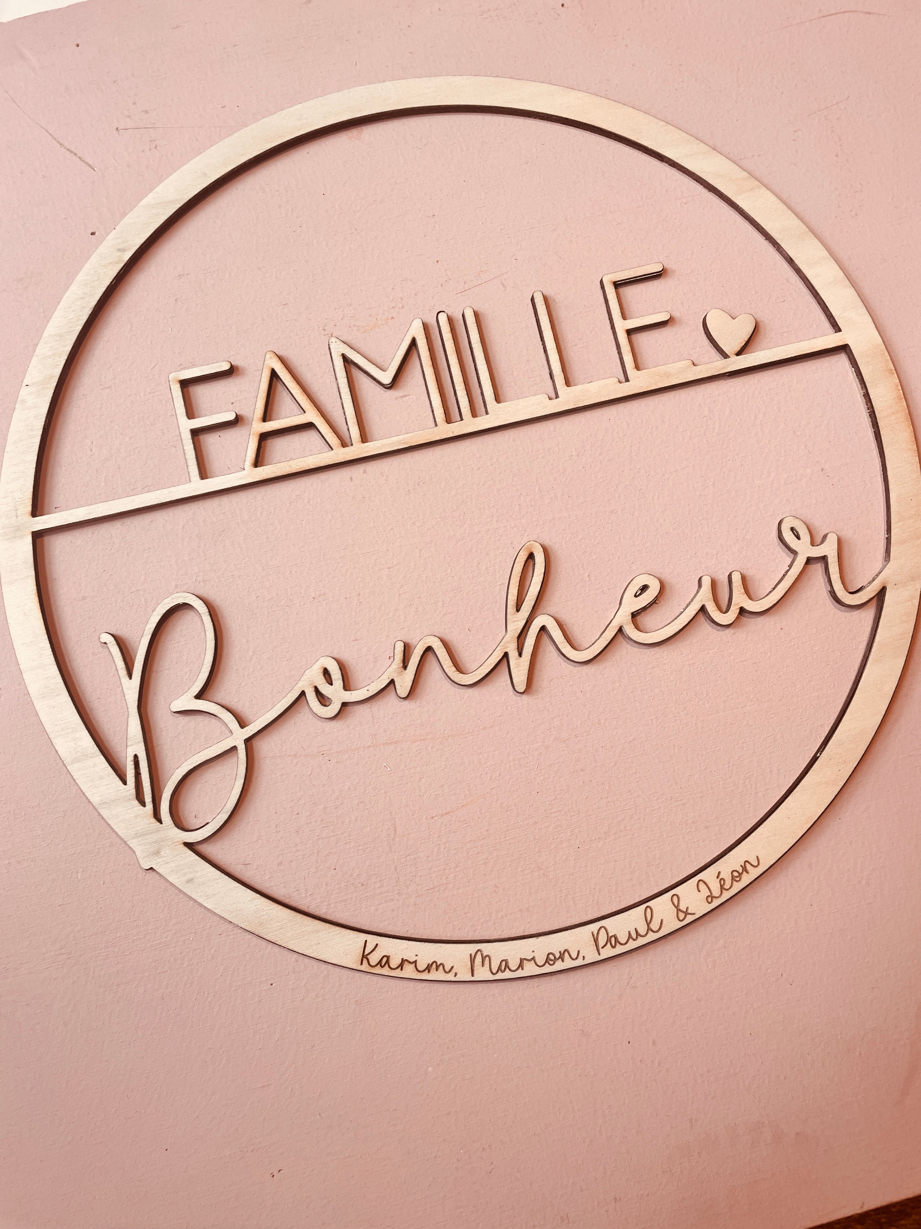 DECORATION FAMILLE -PERSONNALISABLE