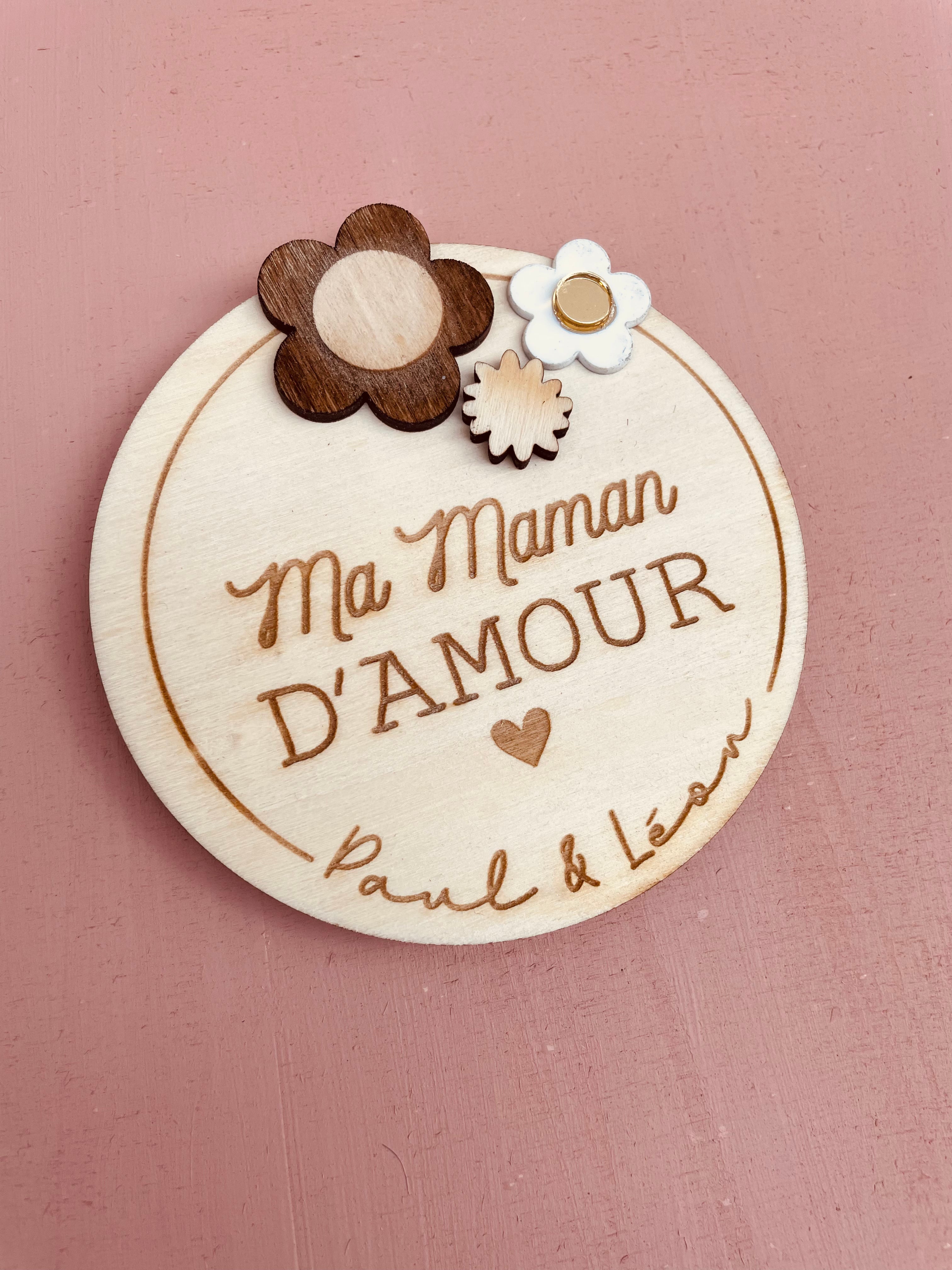 MAGNET MA MAMAN D'AMOUR - PERSONNALISABLE