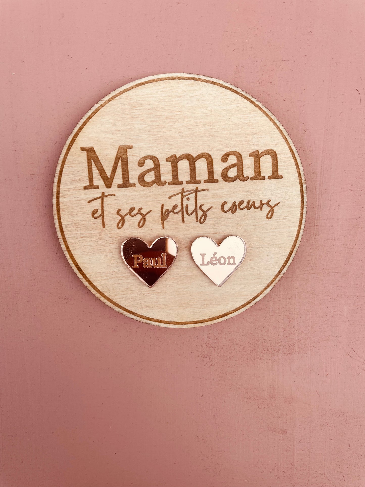 MAGNET MAMAN ET SES PETITS COEURS - PERSONNALISABLE