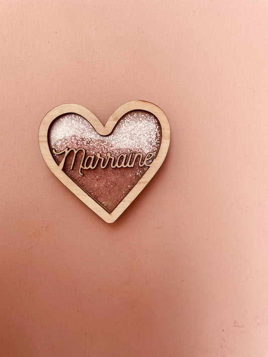 MAGNET PERSONNALISABLE -  PARRAIN / MARRAINE