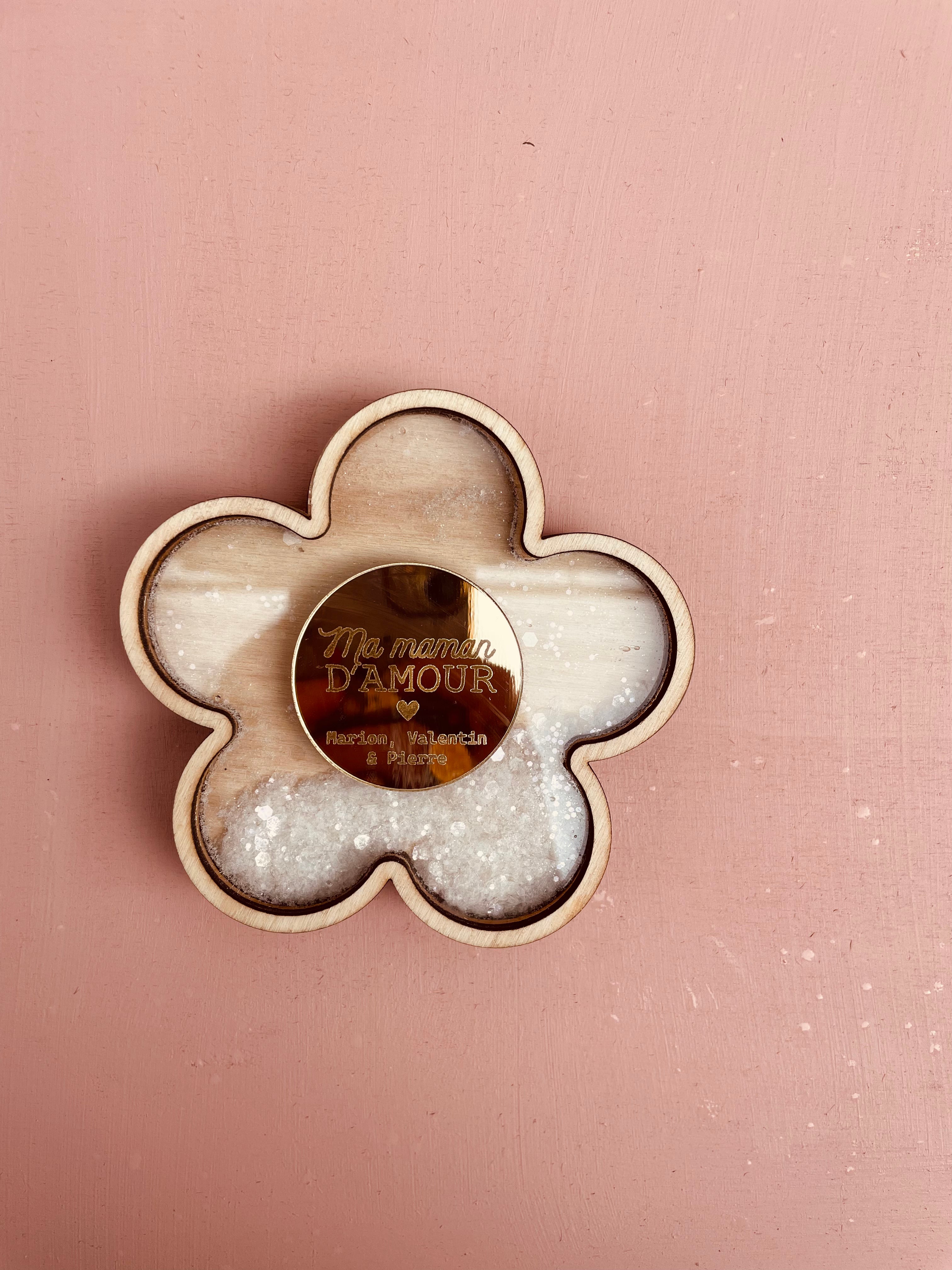 MAGNET FLEUR PERSONNALISABLE -  MAMAN