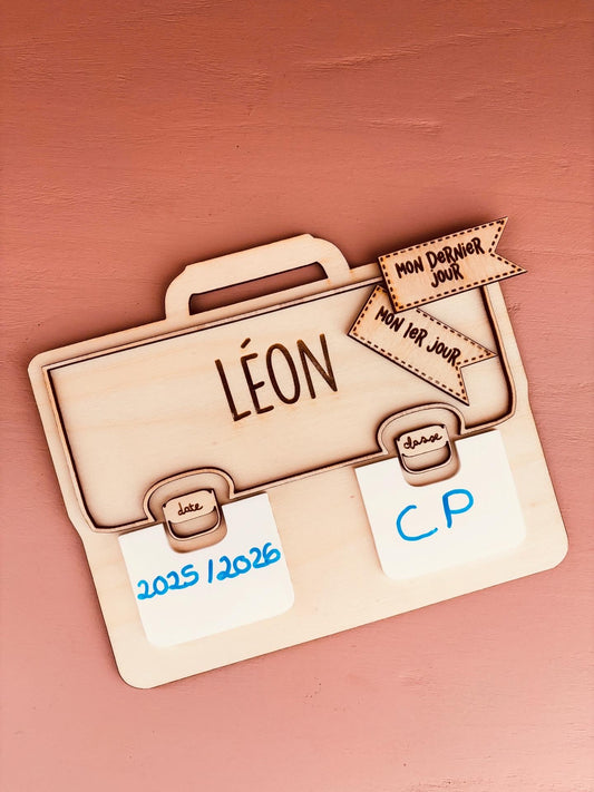 PANCARTECARTABLE RENTRÉE DES CLASSES - PERSONNALISABLE