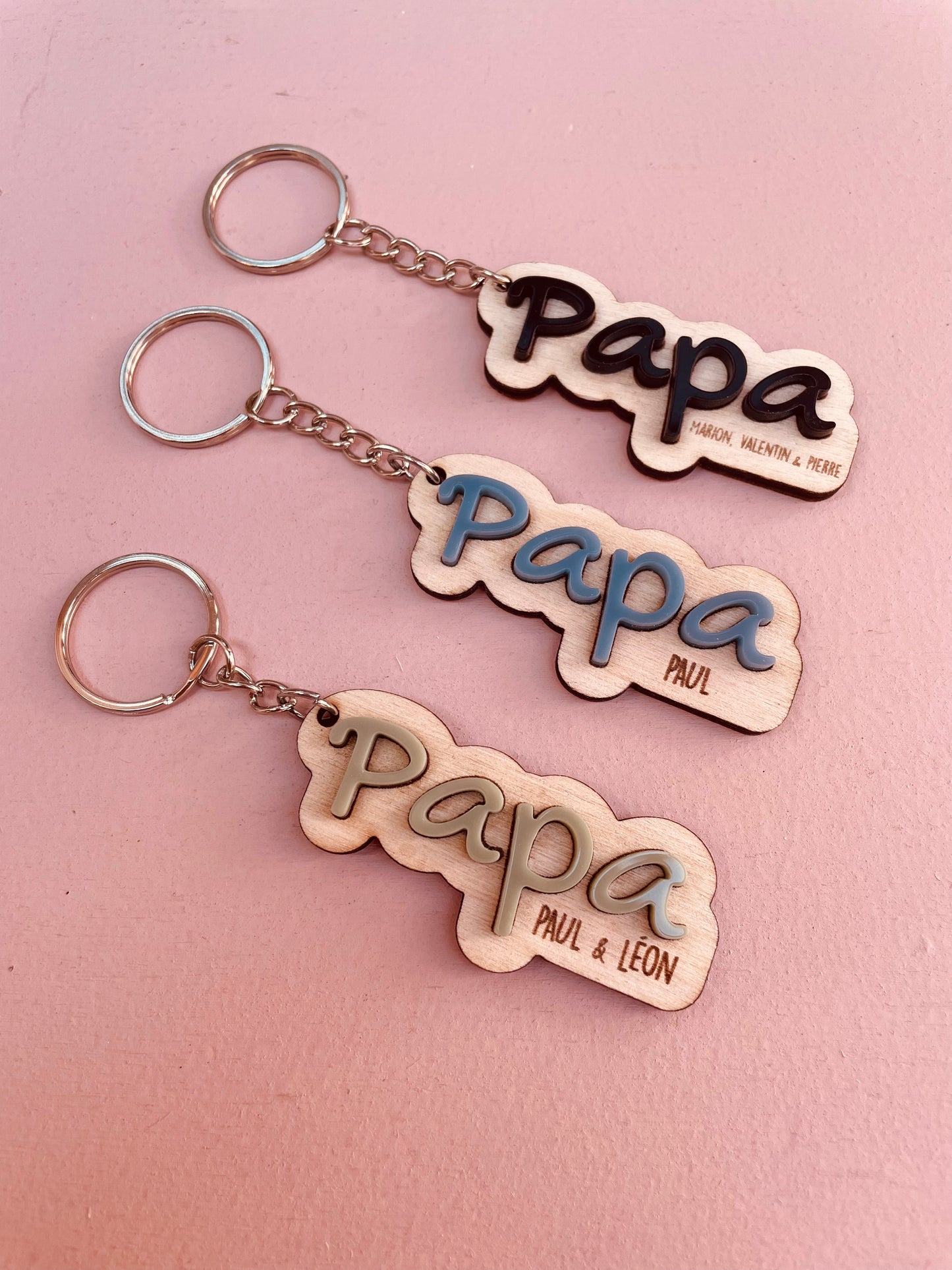 PORTE-CLÉS PAPA/PAPY