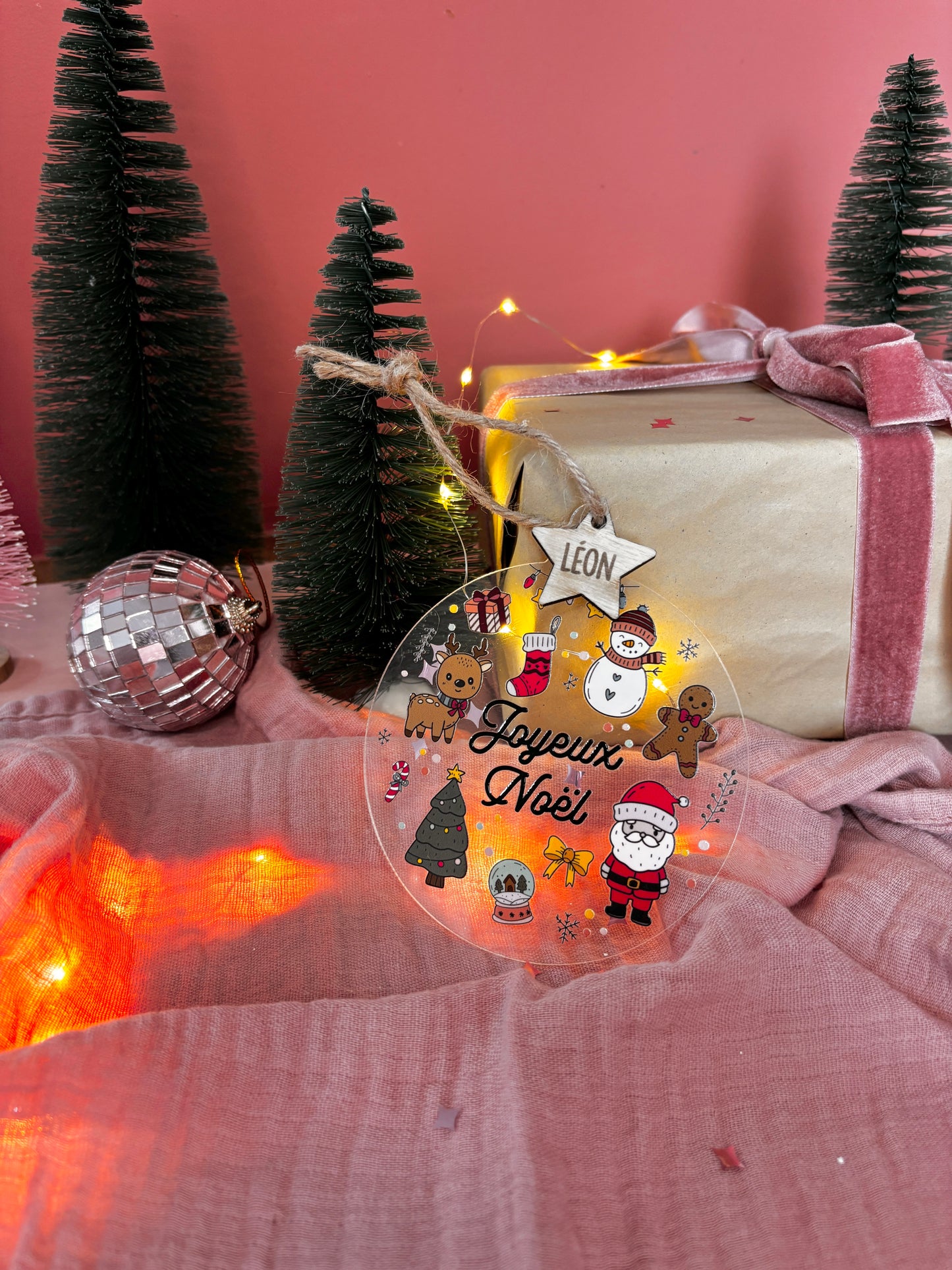 BOULE DE NOËL - JOYEUX NOEL PERSONNALISABLE