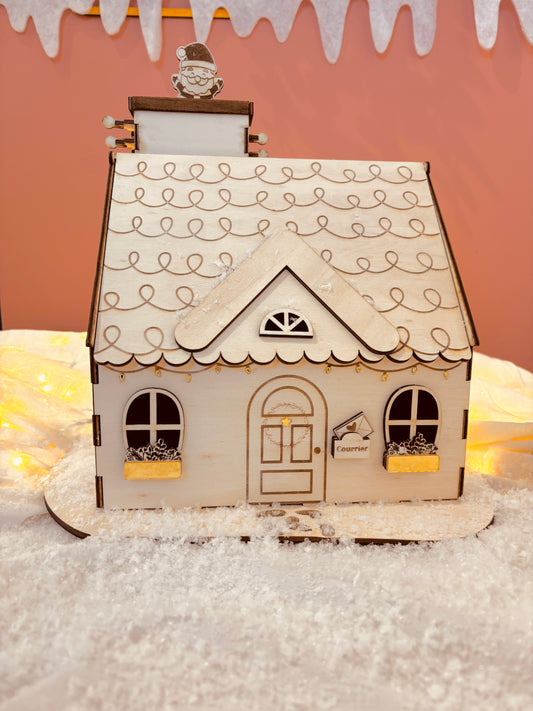 CALENDRIER DE L'AVENT MAISON  ET CHEMINEE- PERSONNALISÉ