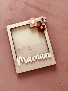 POLAROID MAMIE/MAMAN FLEURS  - PERSONNALISABLE