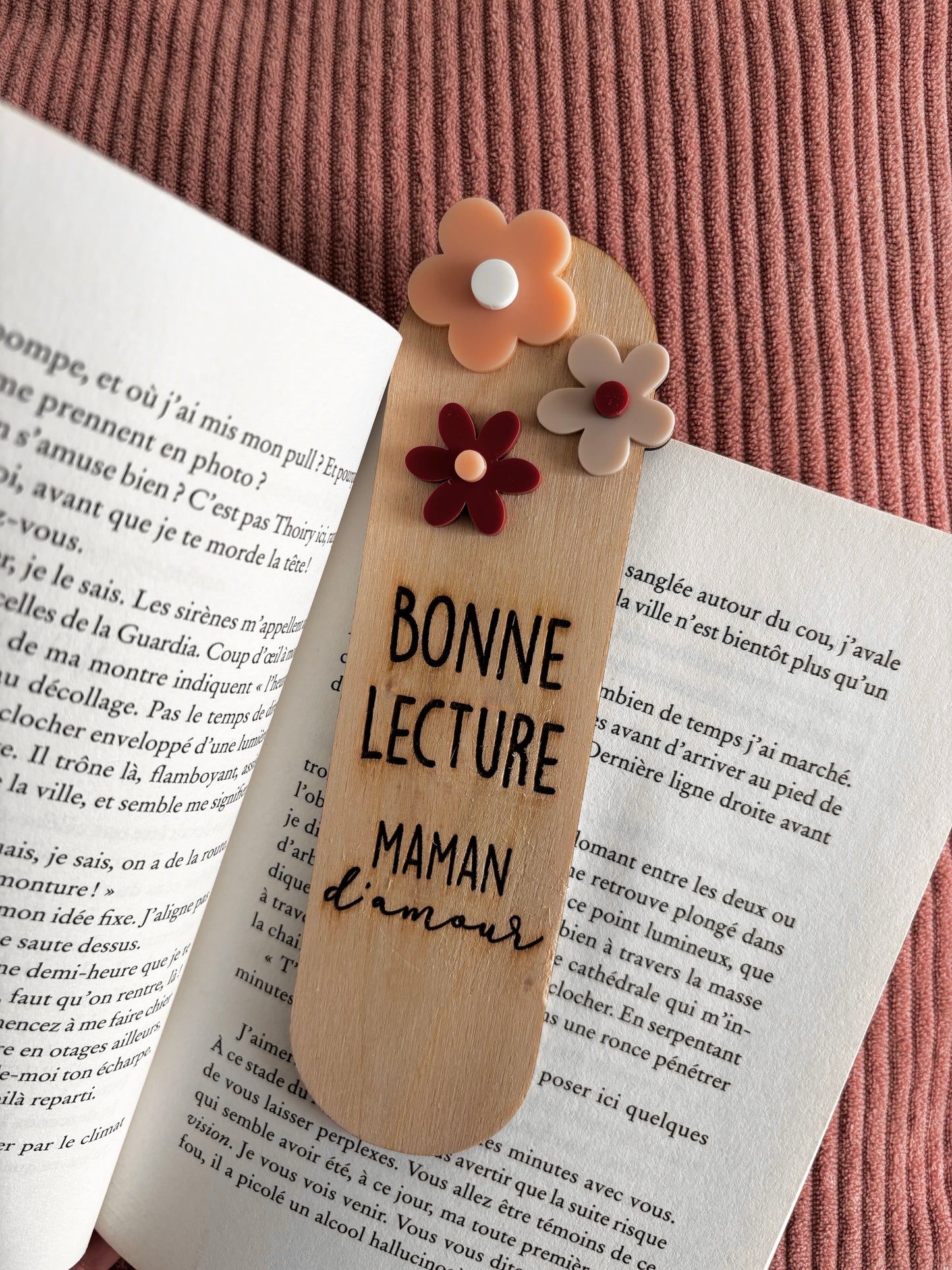 MARQUE PAGES FLEURS - PERSONNALISABLE