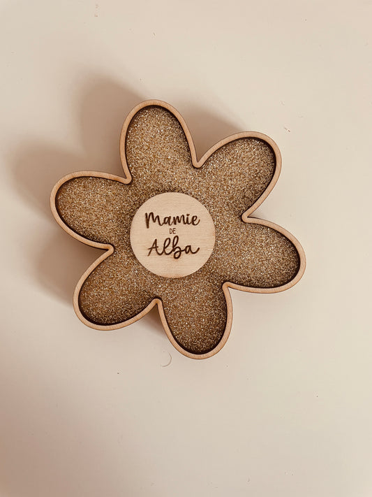 MAGNET FLEURS PERSONNALISABLE