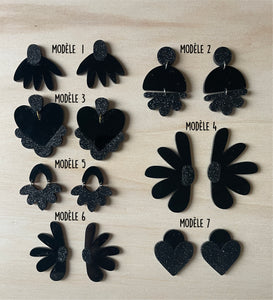 BOUCLES D'OREILLES - FULL BLACK