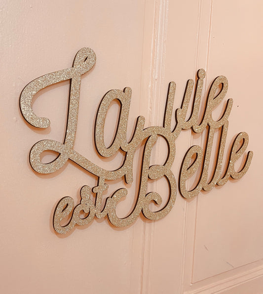LA VIE EST BELLE - PAILLETTE