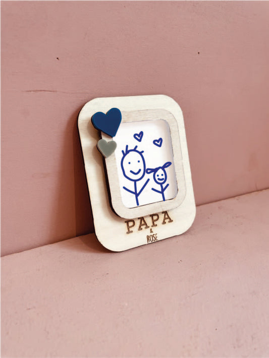 MAGNET PHOTO PAPA -PERSONNALISABLE