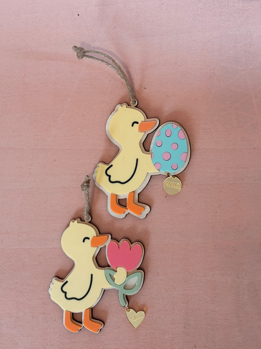 SUSPENSION POUSSIN DE PÂQUES - PERSONNALISÉE