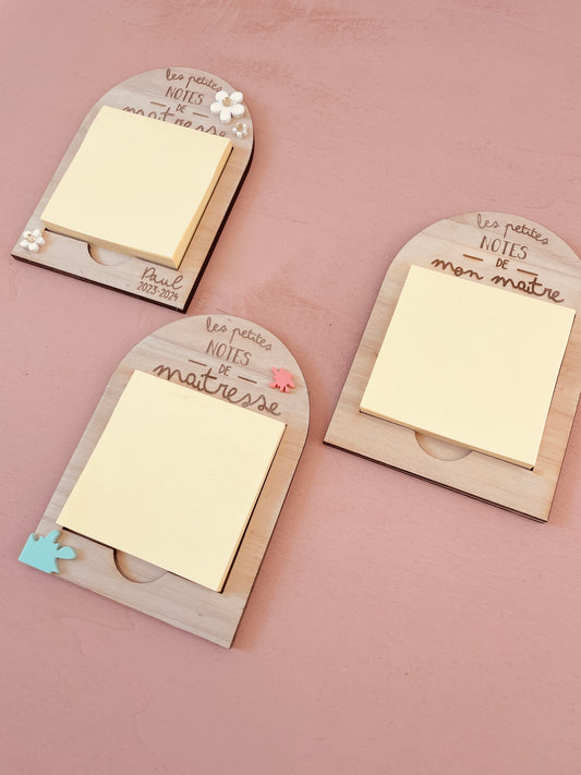 SUPPORT POST IT MAITRE OU MAITRESSE- DIVERS THEMES (