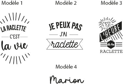 Spatule raclette - Personnalisable