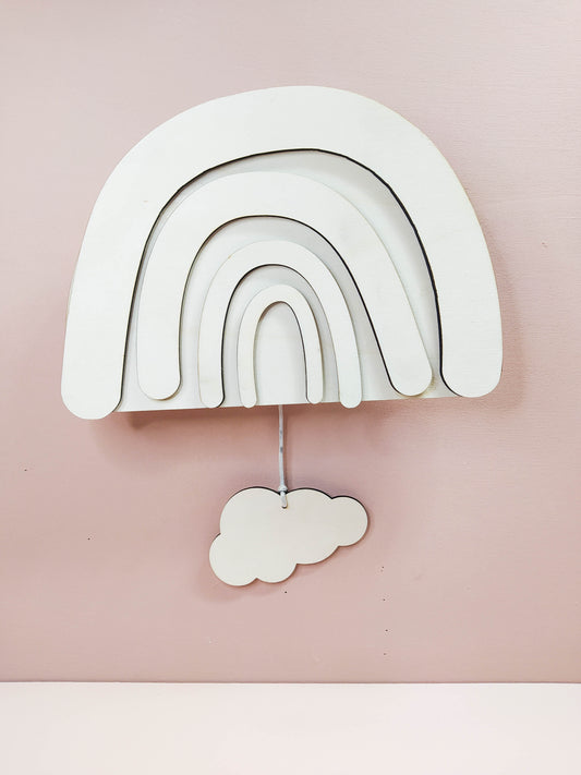 BOÎTE À MUSIQUE MURALE - ARC EN CIEL