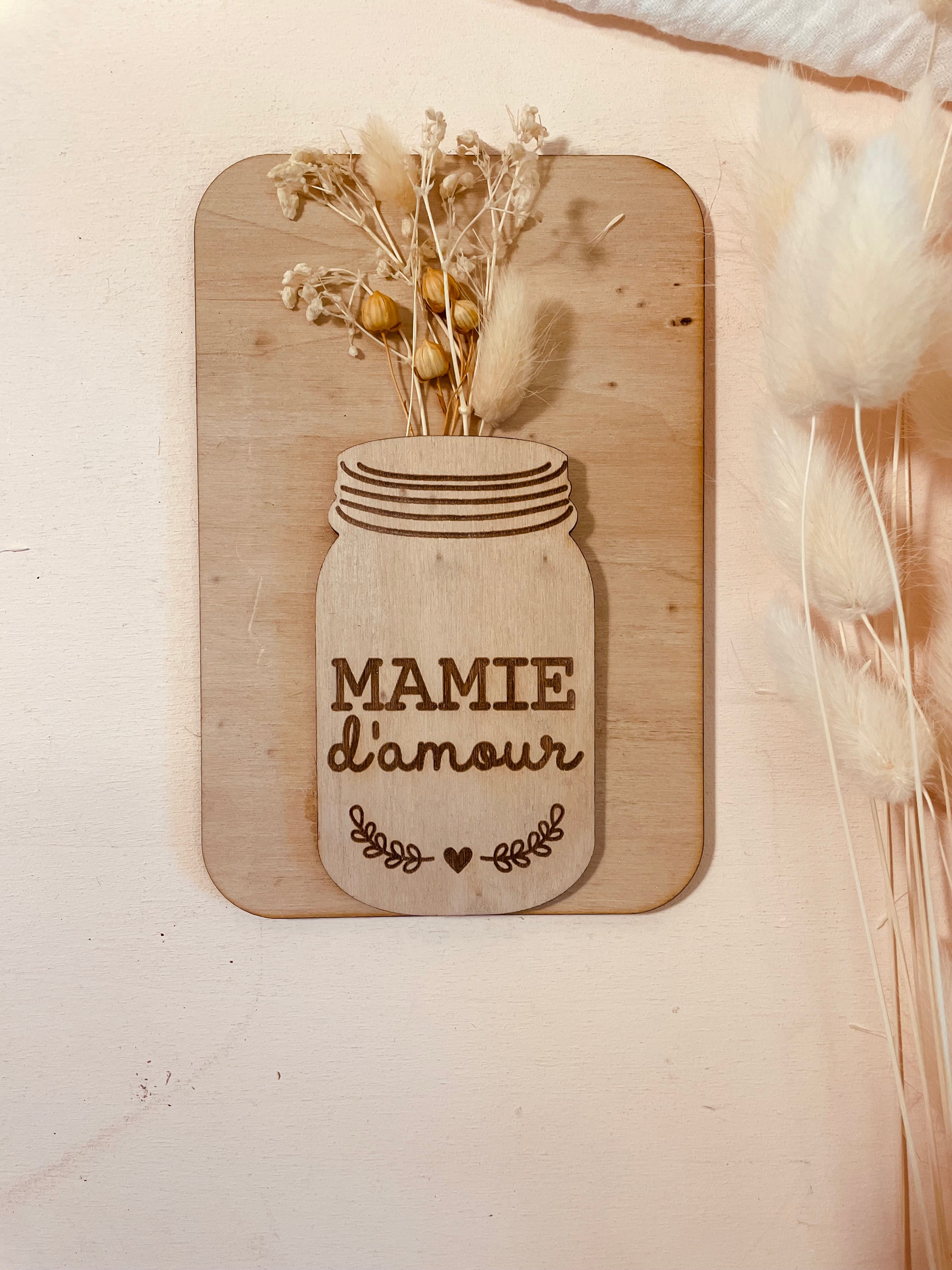 CARTE BOCAL PERSONNALISABLE - MAMIE D'AMOUR