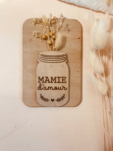 CARTE BOCAL PERSONNALISABLE - MAMIE D'AMOUR