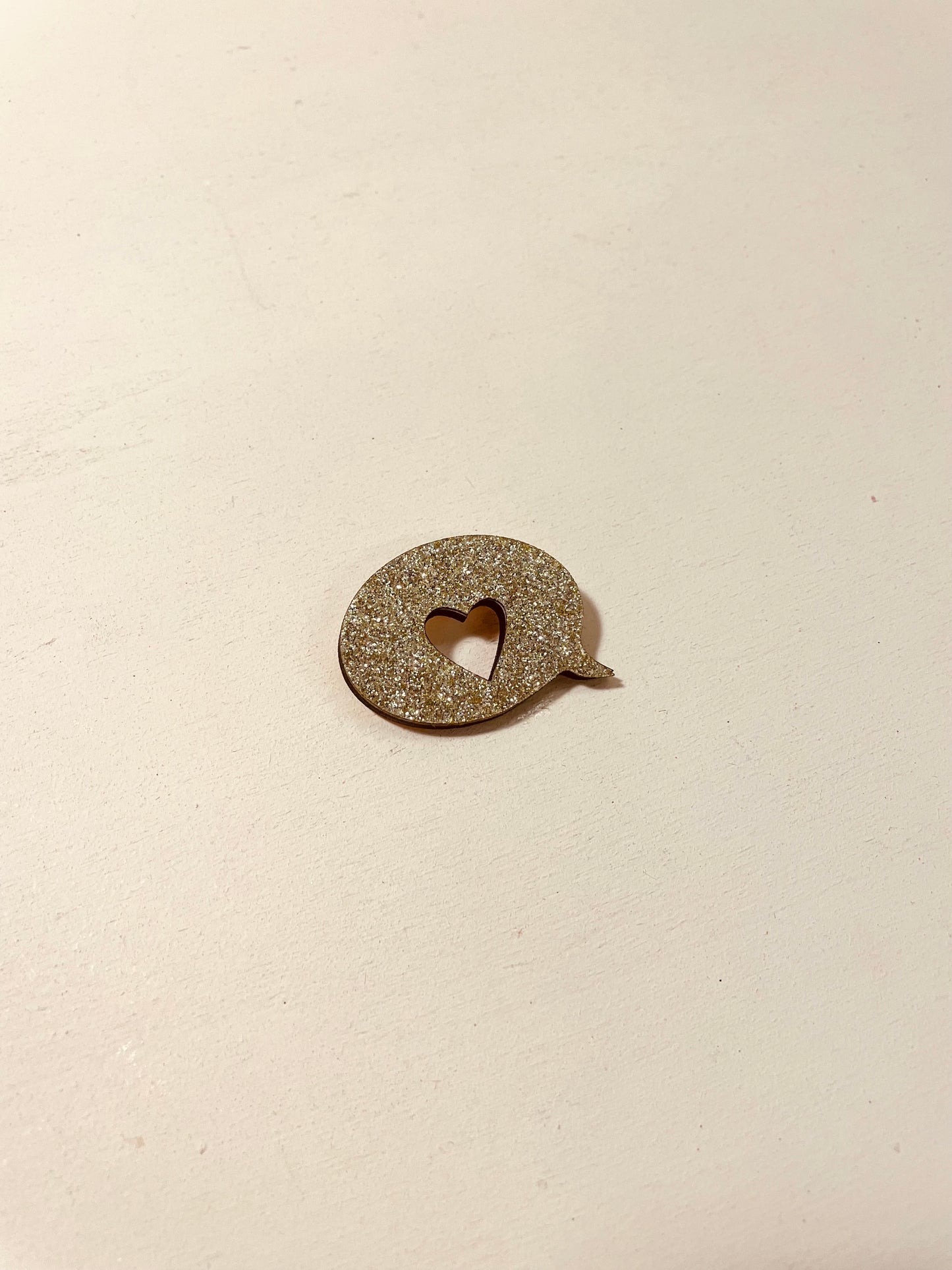 BROCHE - BULLE PAILLETTE