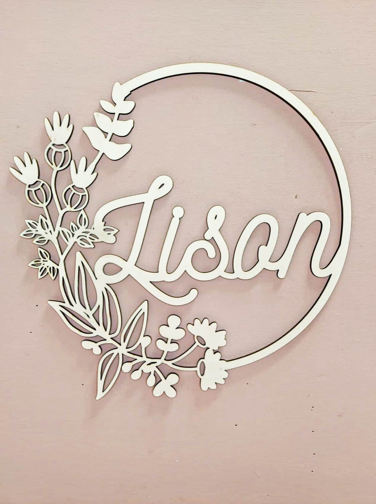 DEMI COURONNE DE FLEURS - PERSONNALISABLE