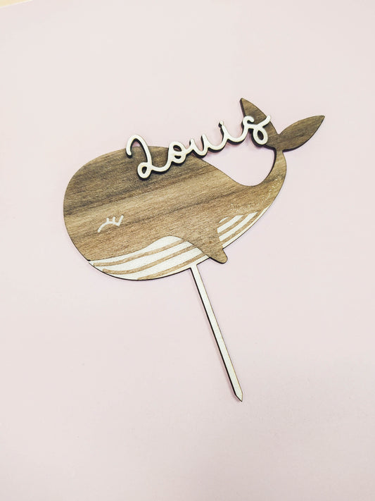 CAKE TOPPER - BALEINE