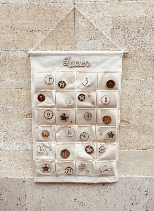CALENDRIER DE L'AVENT EN TISSU