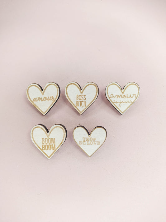 BROCHES COEUR - DIVERS MODÈLES
