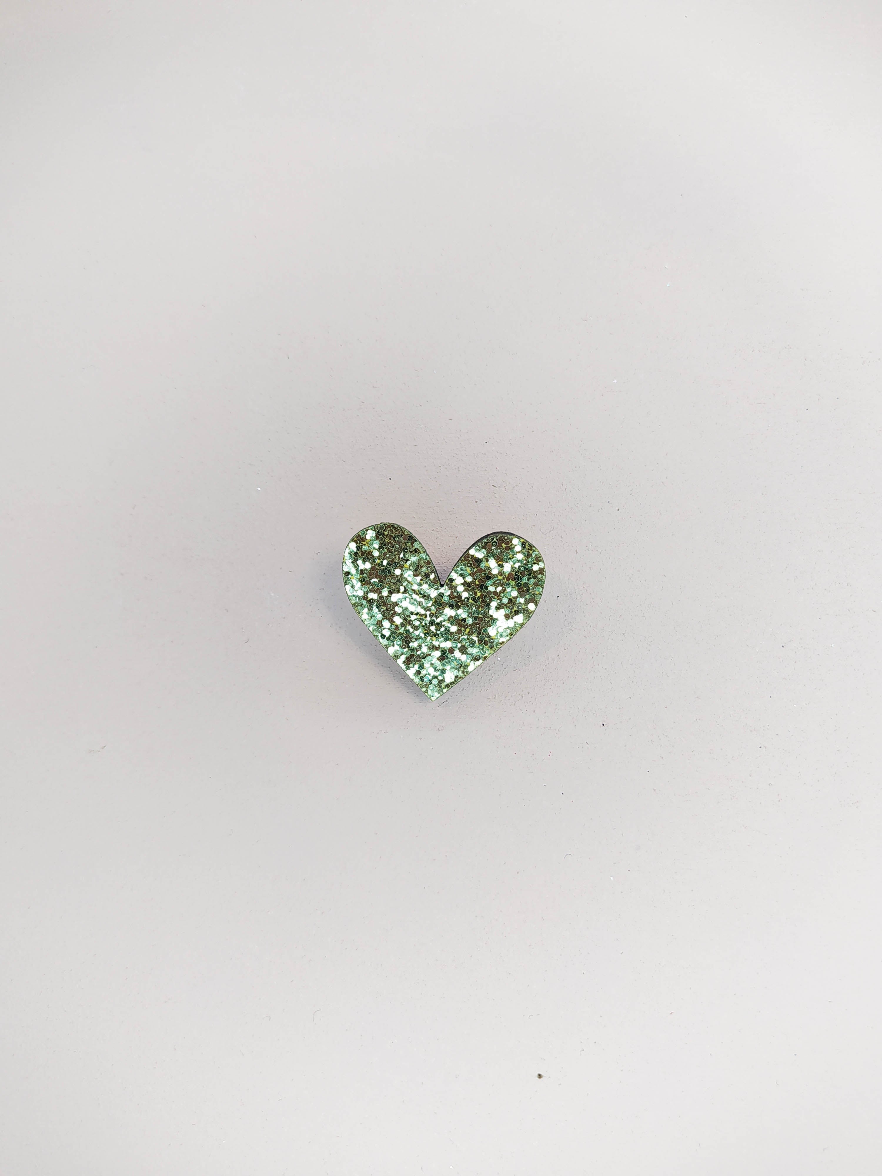 BROCHE - COEUR PAILLETTES