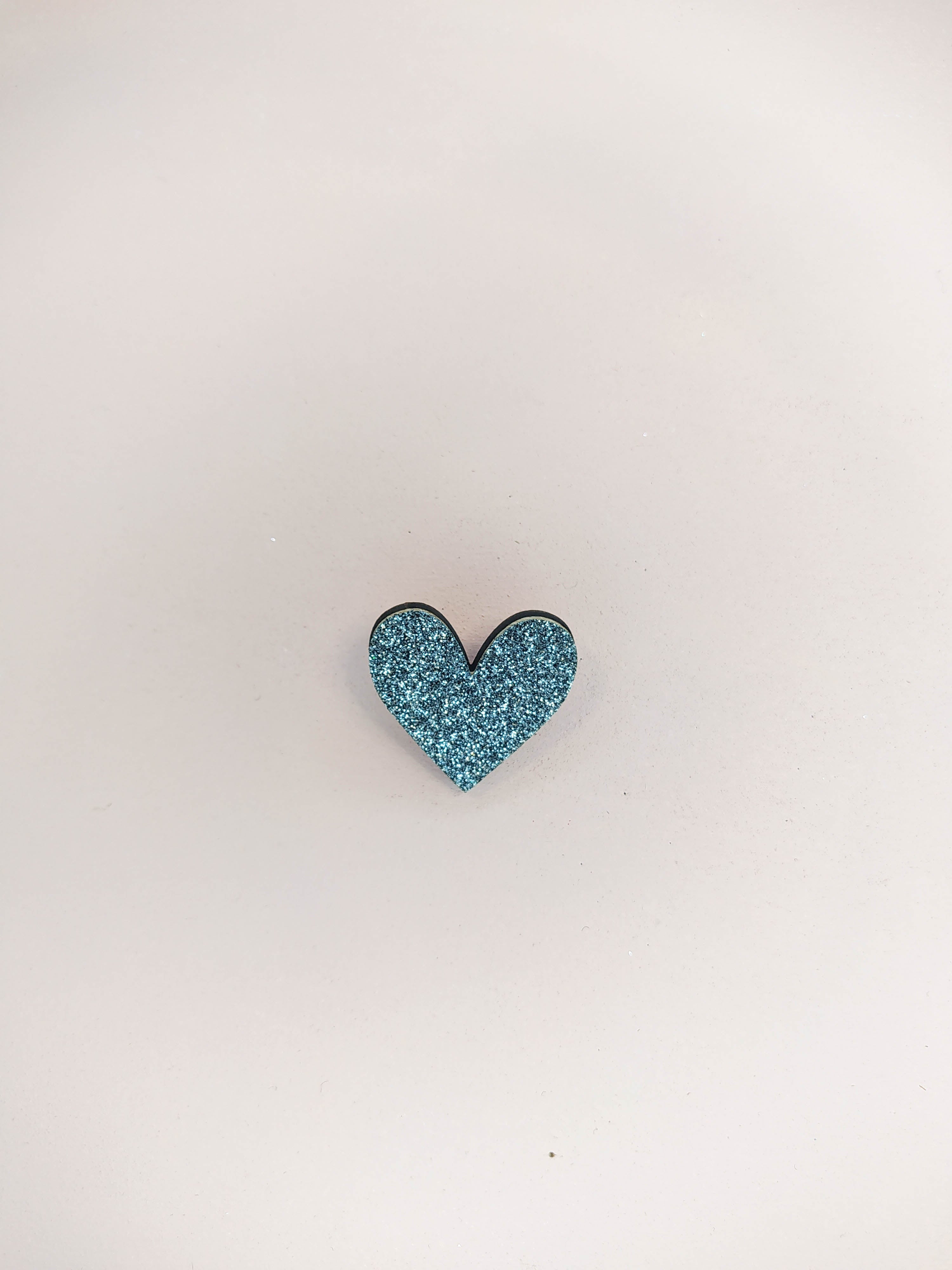 BROCHE - COEUR PAILLETTES