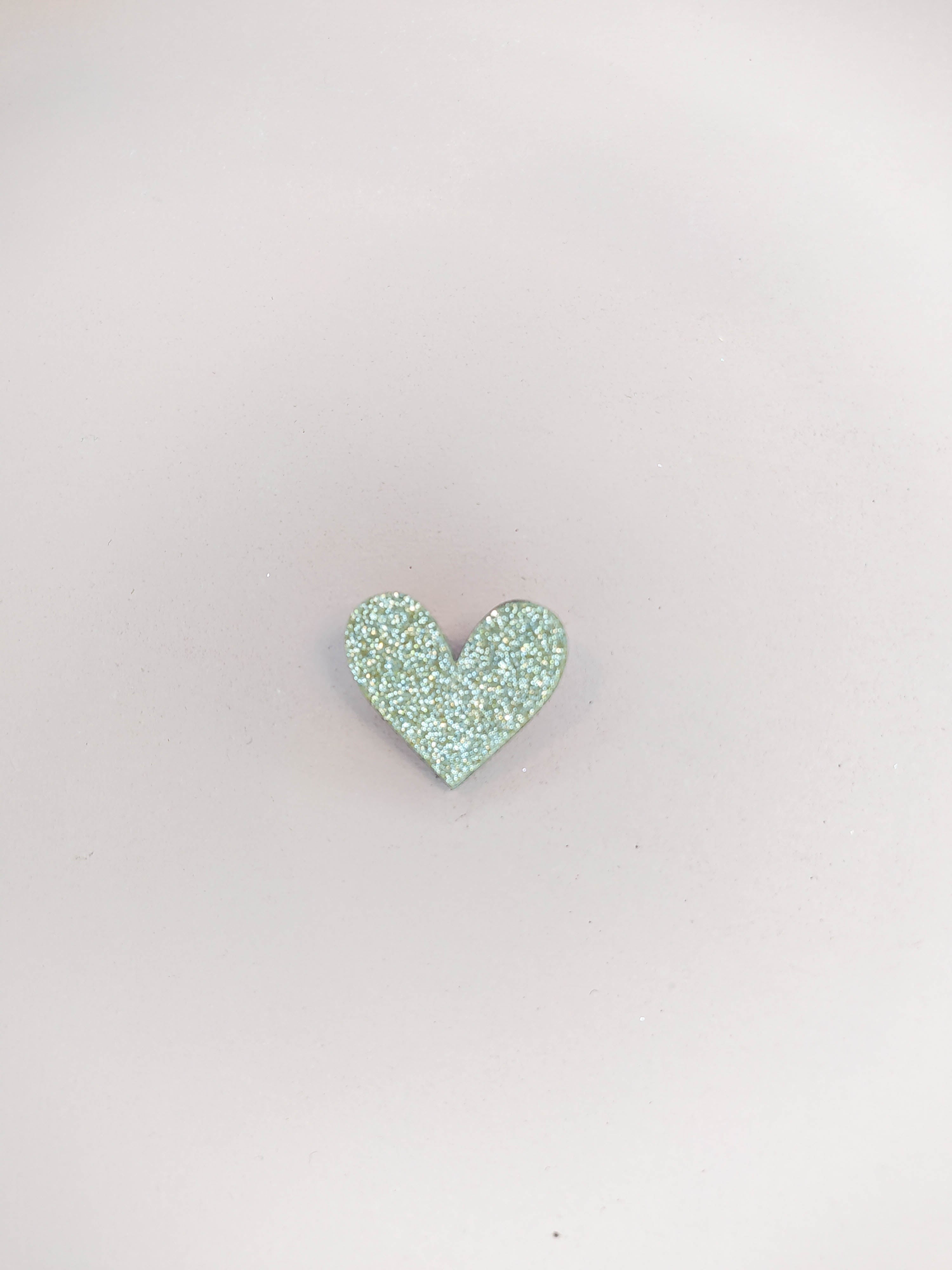 BROCHE - COEUR PAILLETTES