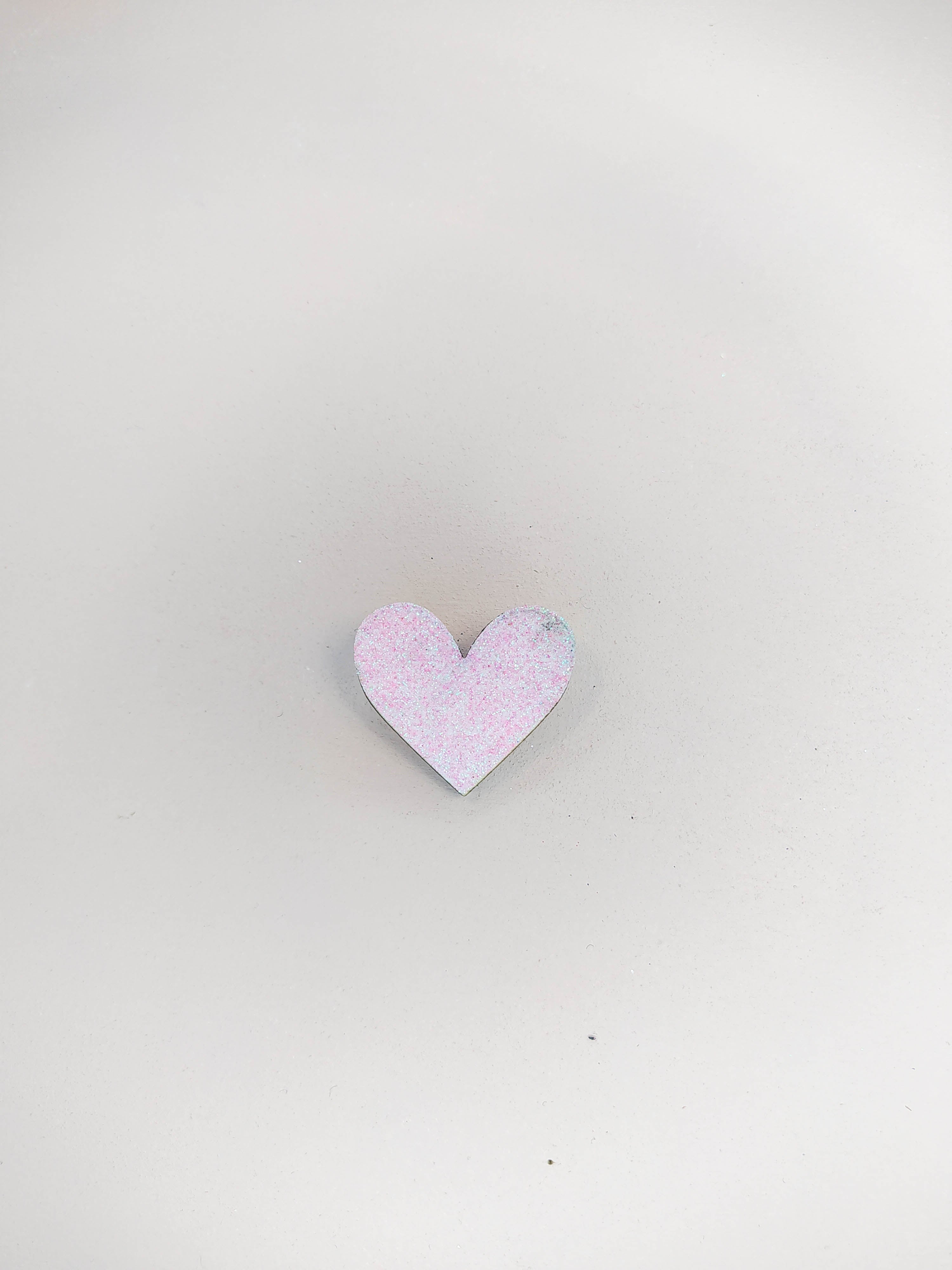 BROCHE - COEUR PAILLETTES