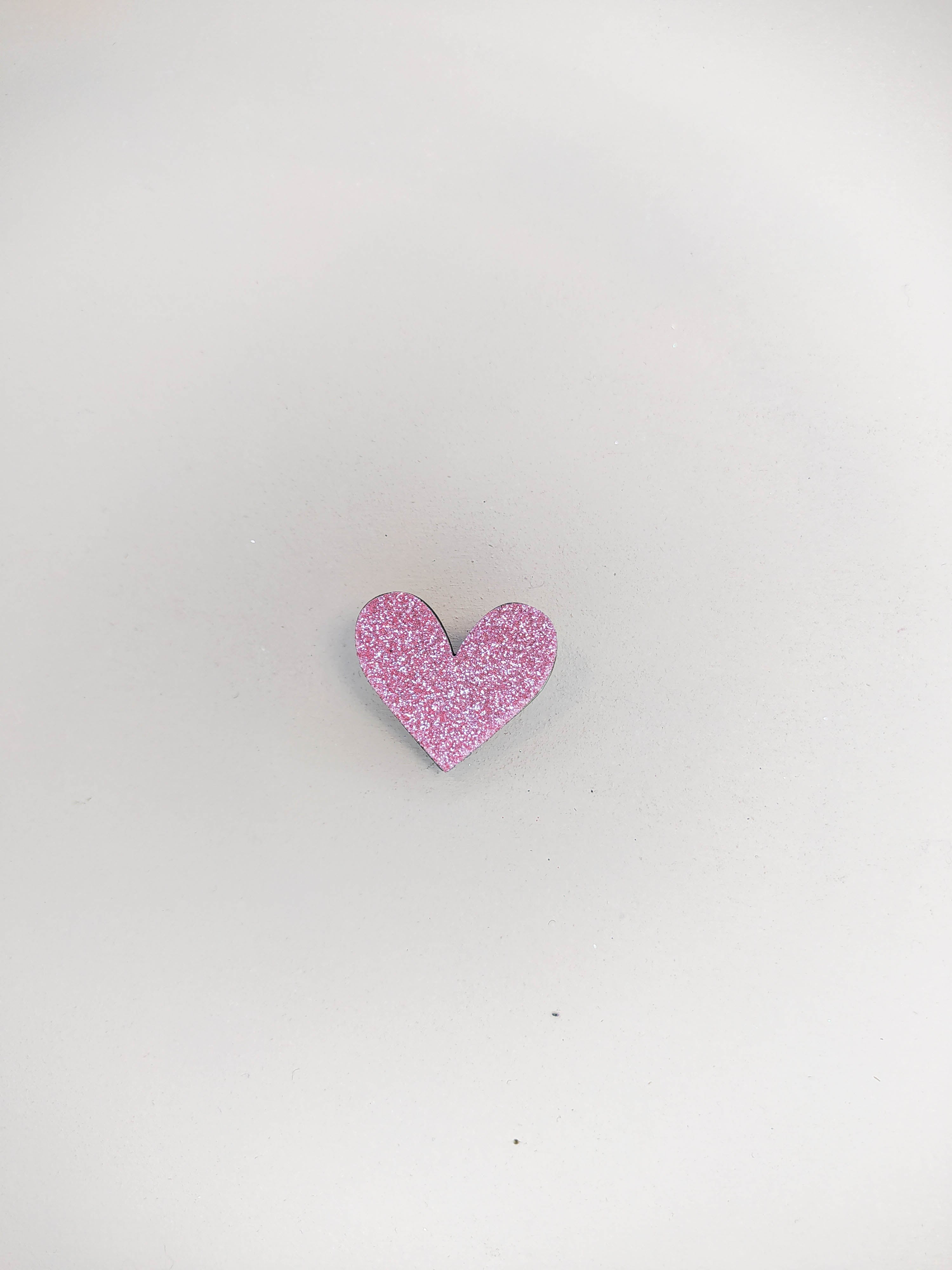 BROCHE - COEUR PAILLETTES