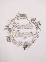 Charger l&#39;image dans la galerie, COURONNE DE FLEURS FAMILLE -PERSONNALISABLE
