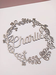 COURONNE DE FEUILLAGES - PERSONNALISABLE