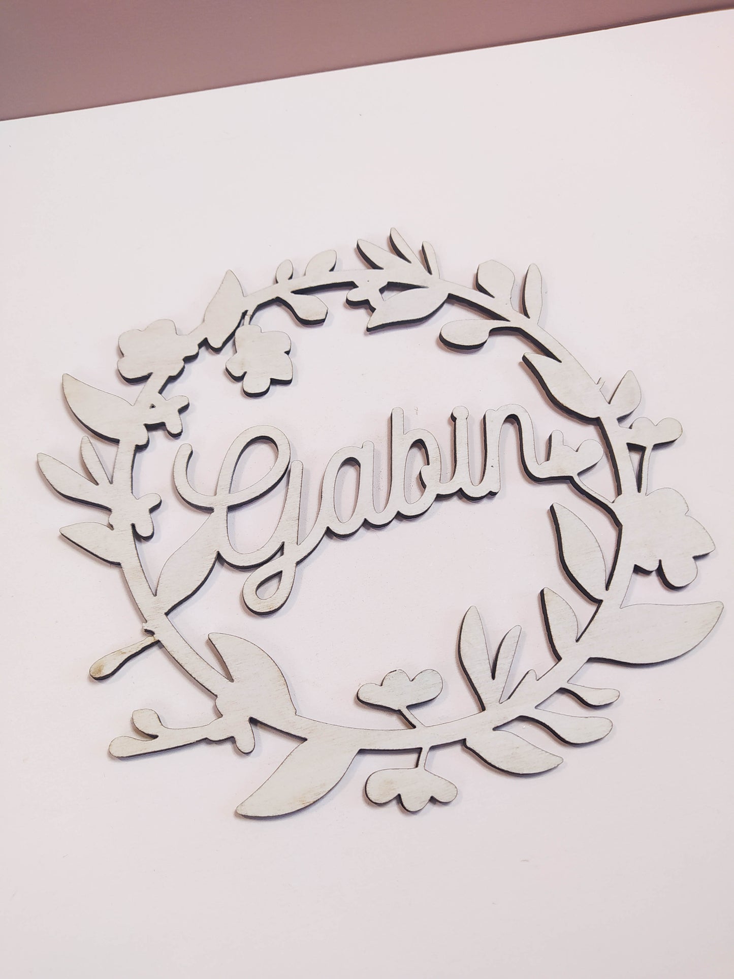 COURONNE DE FLEURS PLEINE - PERSONNALISABLE