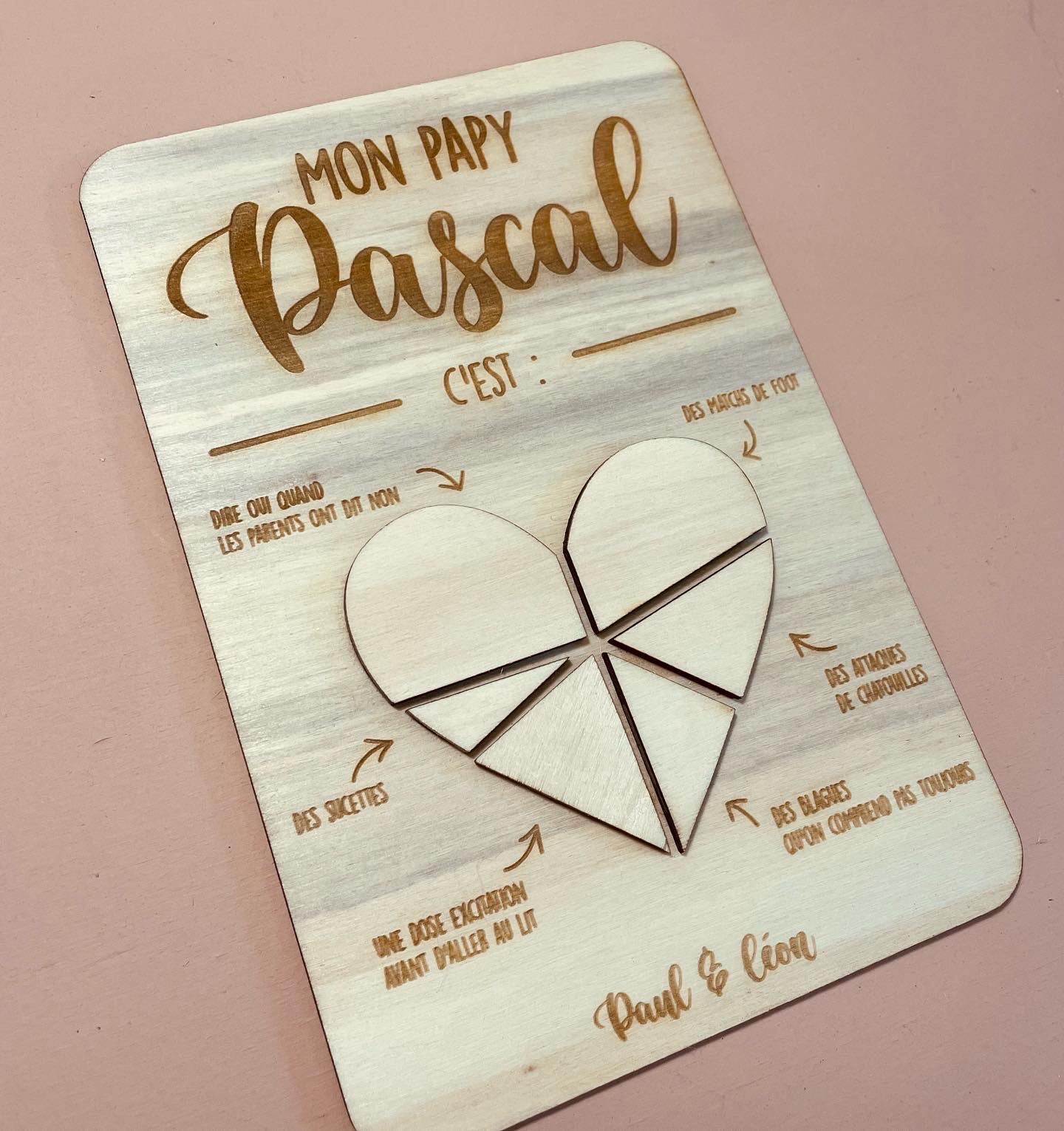 PANCARTE MON PAPY - PERSONNALISABLE
