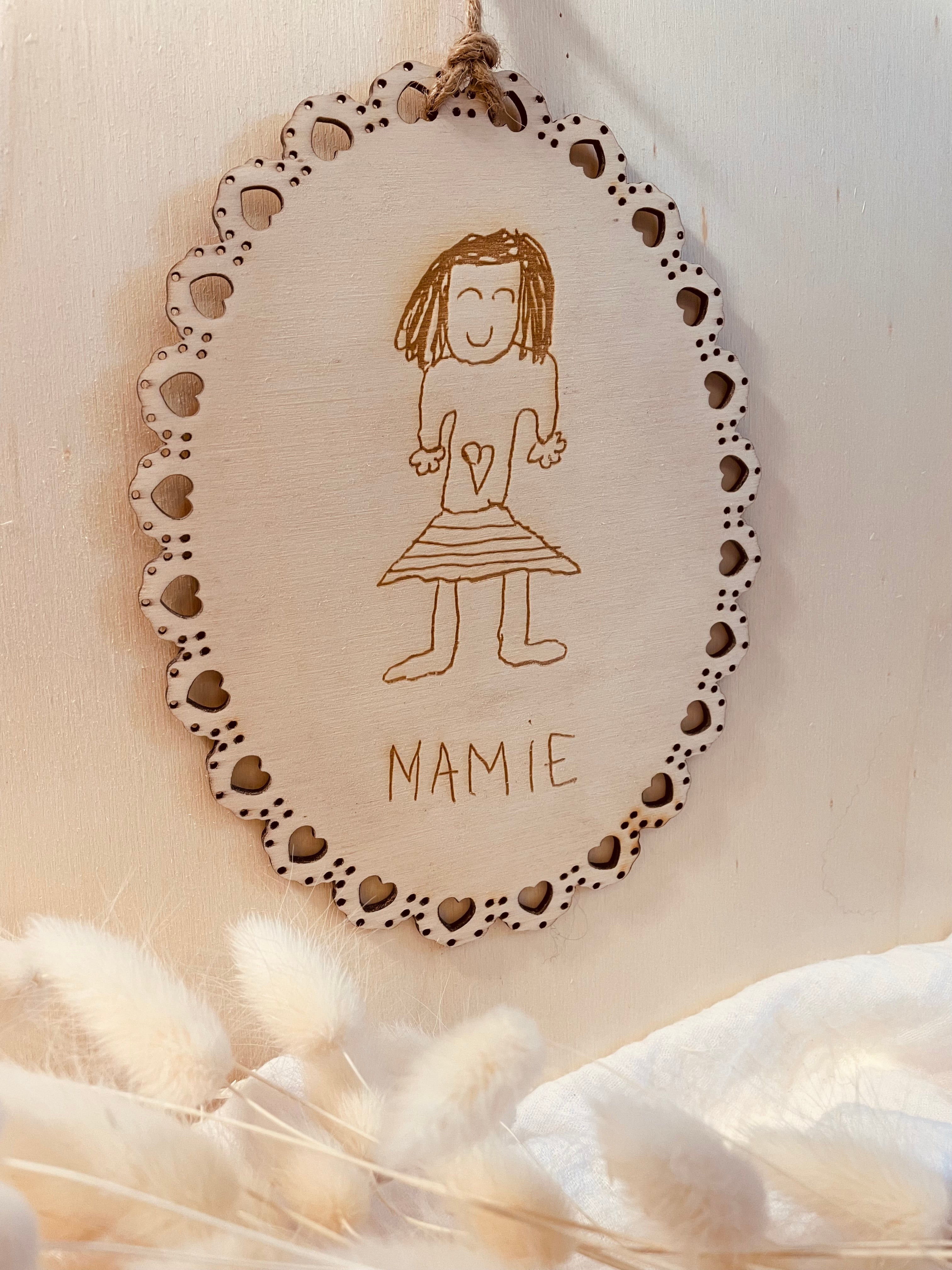 DECORATION MURALE PERSONNALISABLE - DESSIN MAMIE