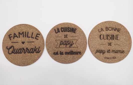 DESSOUS DE PLAT PERSONNALISÉ