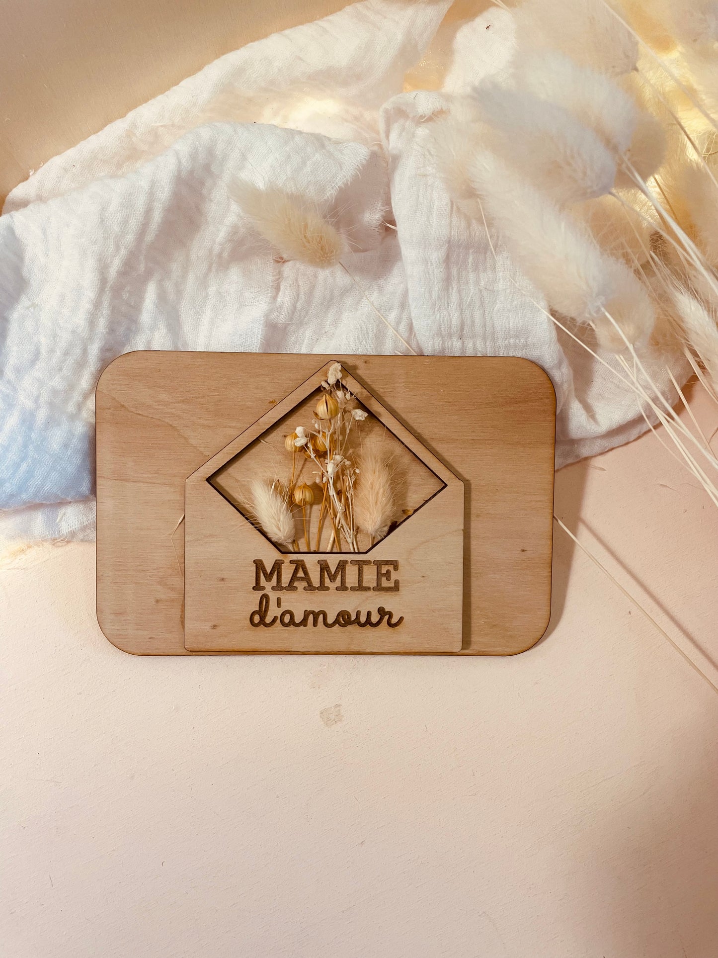 CARTE ENVELOPPE PERSONNALISABLE - MAMIE D'AMOUR