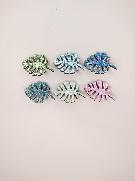 BROCHE - FEUILLAGE PAILLETTES