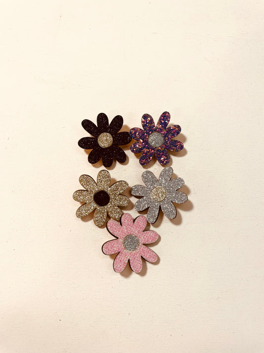 BROCHE - FLEURS PAILLETTE
