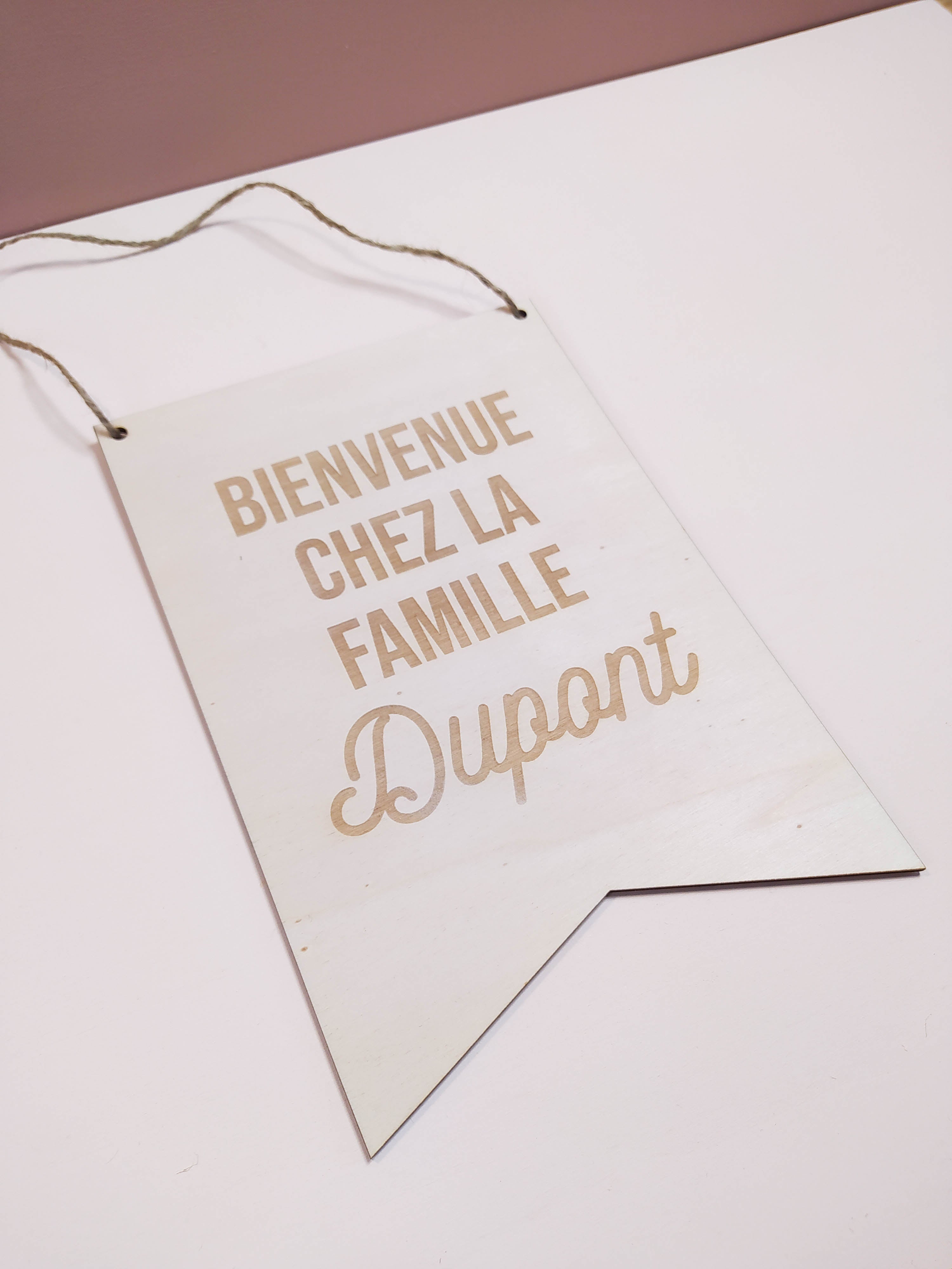 PANCARTE BIENVENUE - PERSONNALISABLE