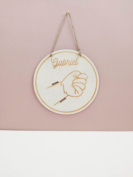 PANCARTE PORTE BRACELET - PERSONNALISABLE