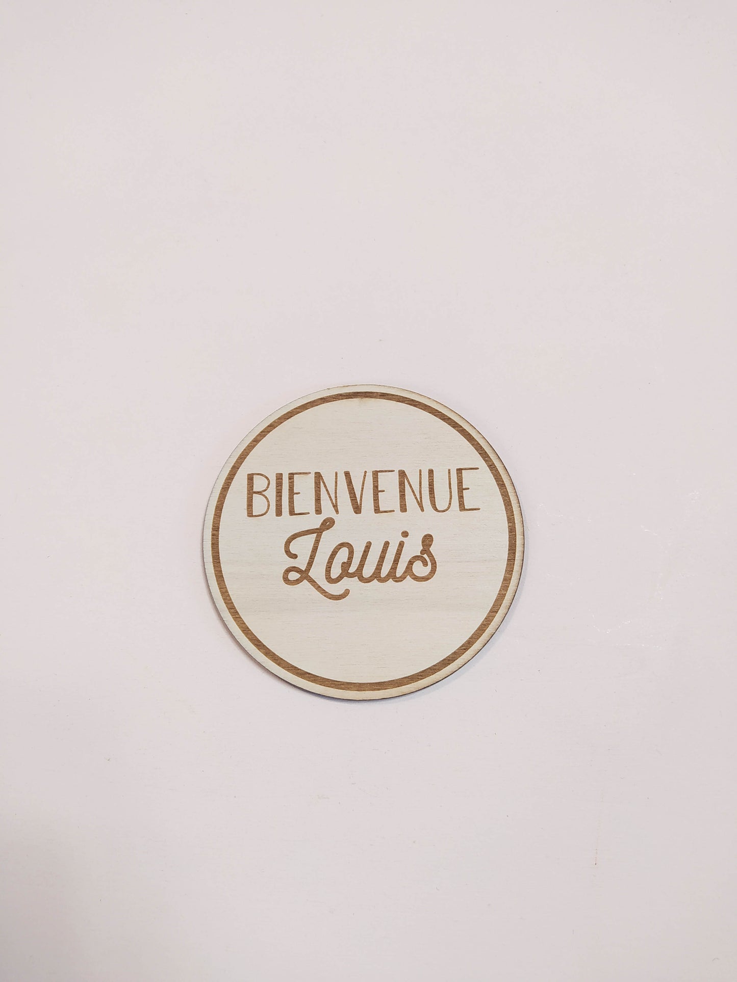 CARTE ANNONCE PERSONNALISABLE - ROND