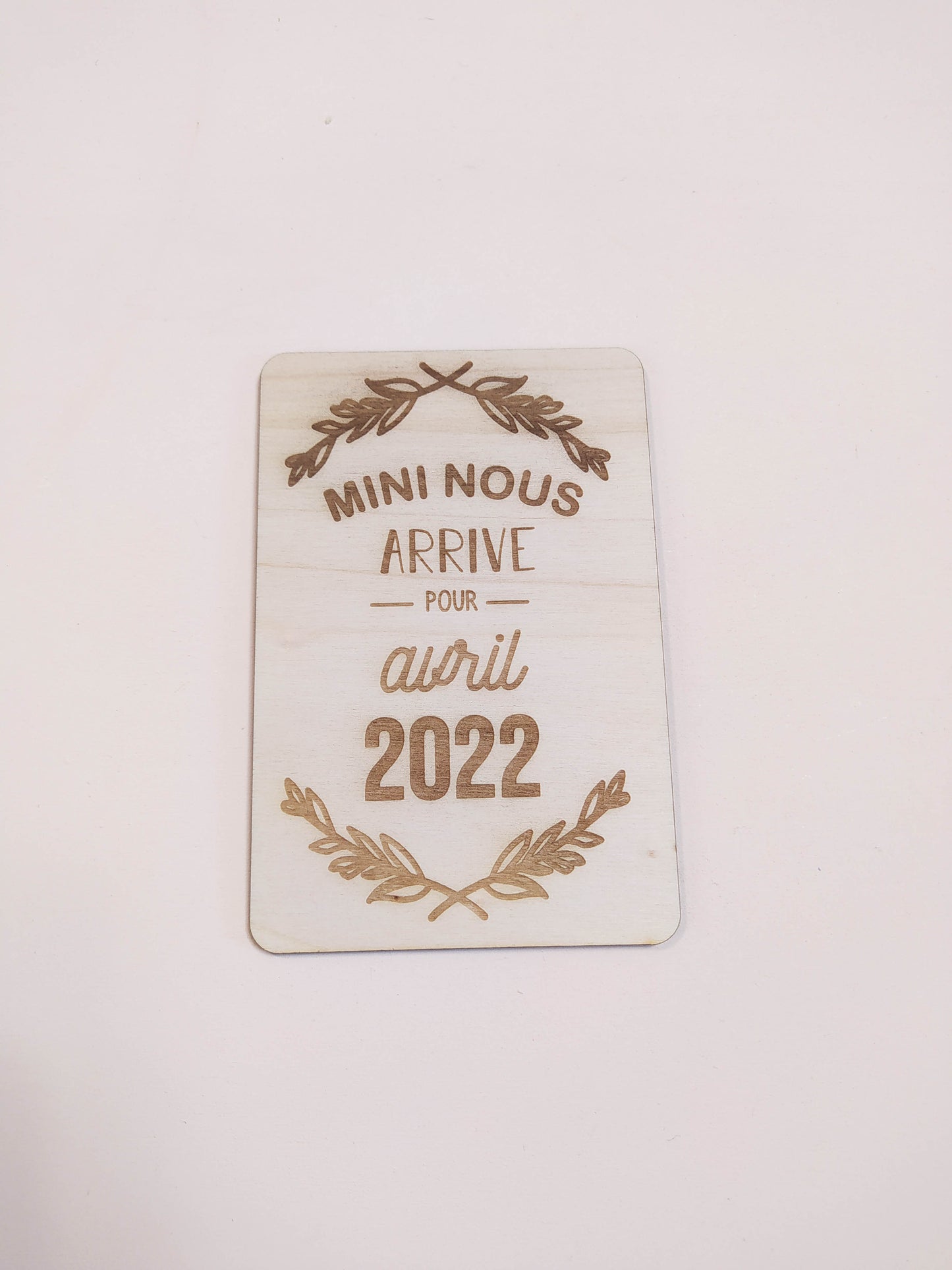 CARTE ANNONCE PERSONNALISABLE GROSSESSE