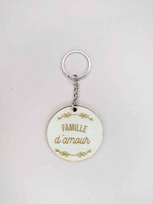 PORTE-CLÉS - " FAMILLE " PERSONNALISABLE