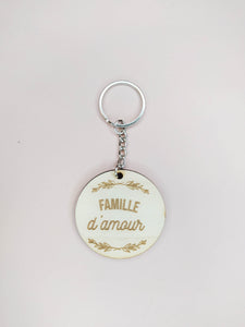 PORTE-CLÉS - " FAMILLE " PERSONNALISABLE