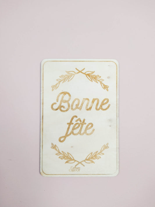 CARTE - BONNE FÊTE